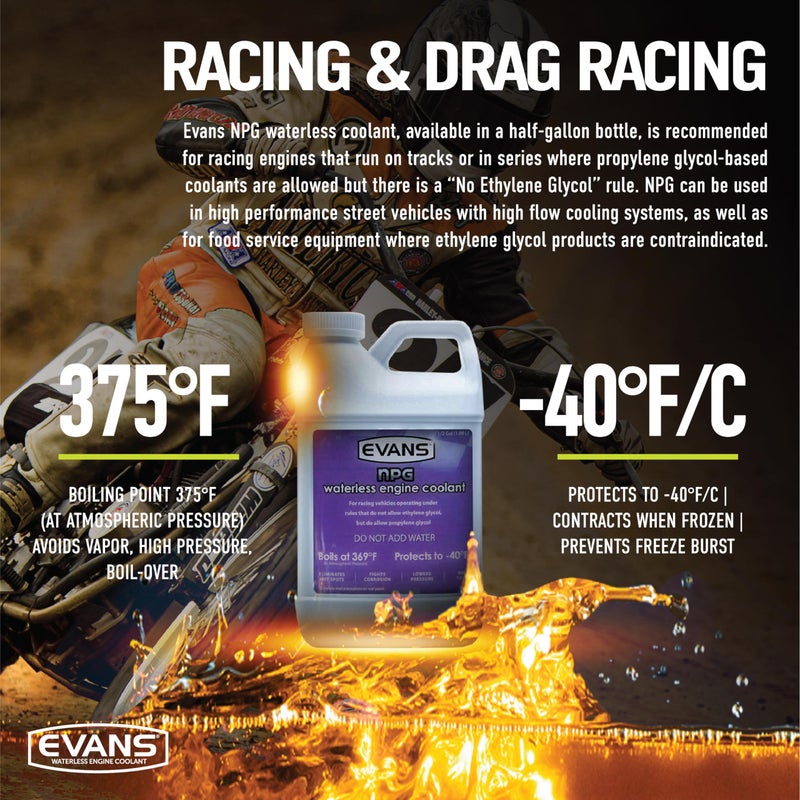 EVANS سائل تبريد EVANS EC10064 NPG بدون ماء لمحرك، 64 أونصة سائلة - Image 3